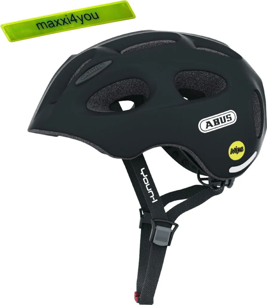Casque Abus Youn-I MIPS Noir : sécurité et visibilité maxxi4you Taille M