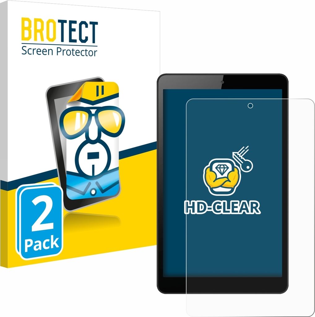 2x Für Huawei MediaPad M5 Lite 8" Schutzfolie BROTECT Displayschutz Display Schutz Folie Klar Transparent