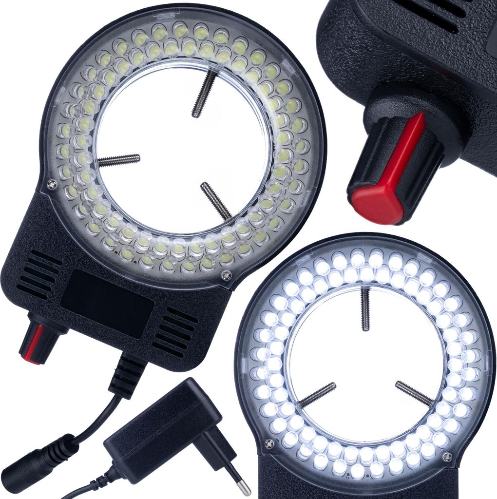 Mikroskop LED Beleuchtung 72x LED – Helligkeitsregler | Produktbild 