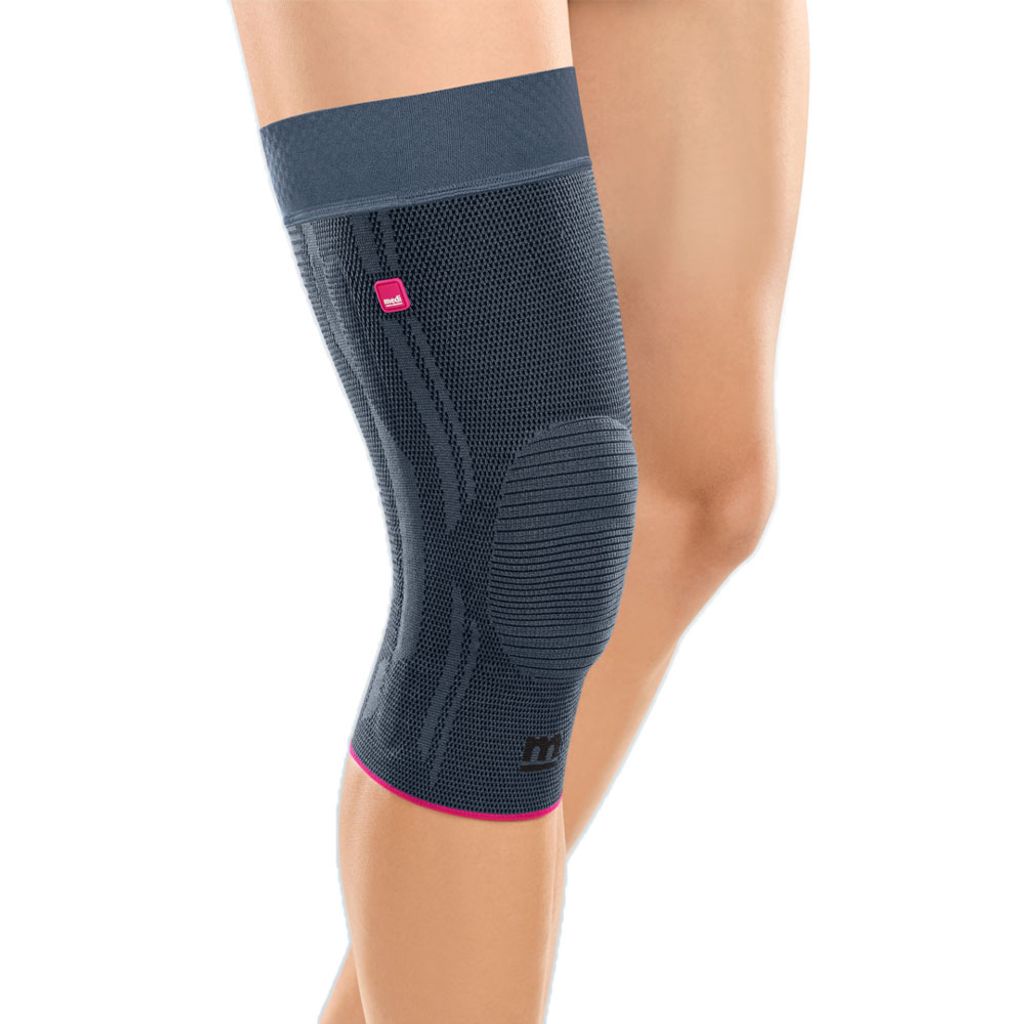 Kniebandage Genumedi extraweit mit Haftband>>>>Farbe: silber Gr. VIII