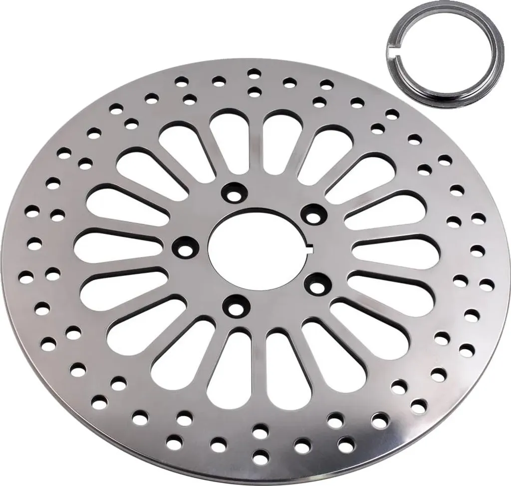 Disque de frein avant robuste pour conduite sous la pluie en acier inox