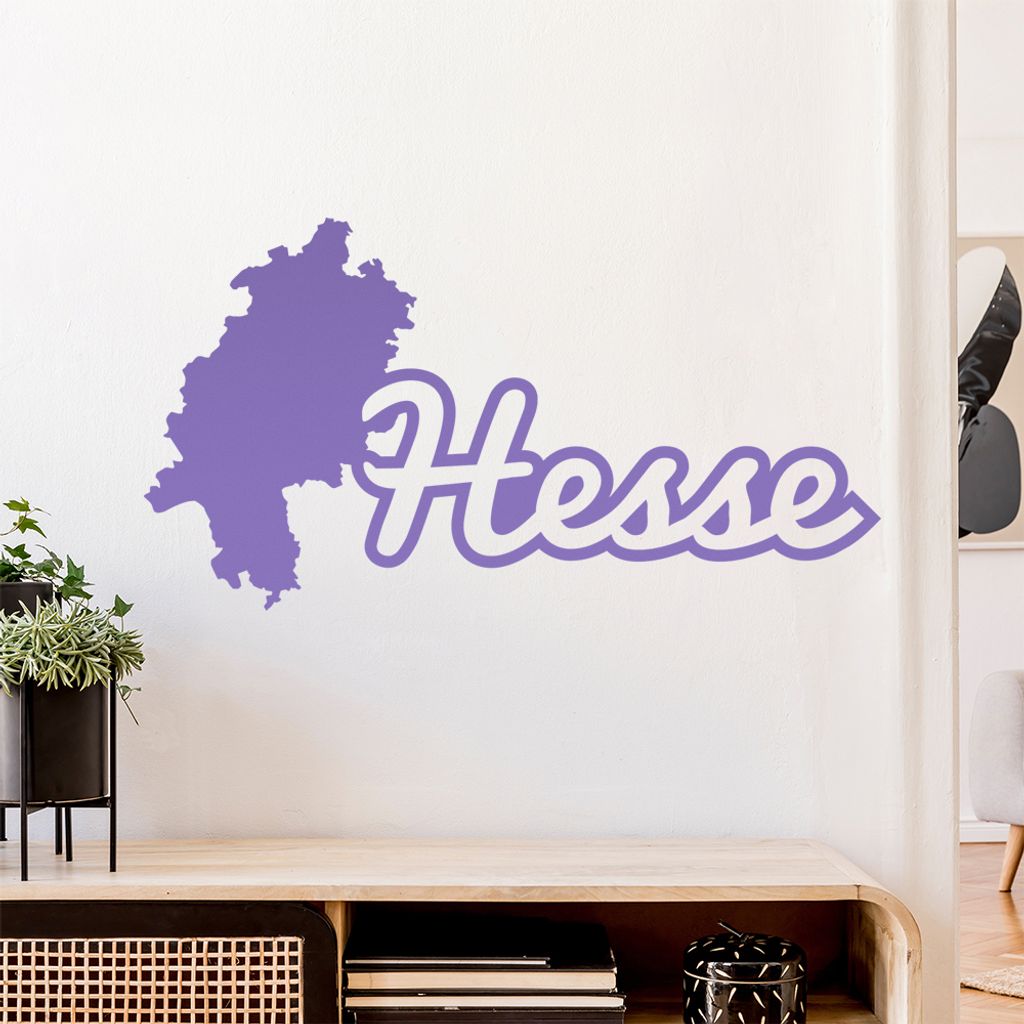 Hesse Hessen Herkunft Wandtattoo Wandaufkleber Wall Sticker - Dekoration, Küche, Wohnzimmer, Schlafzimmer, Badezimmer