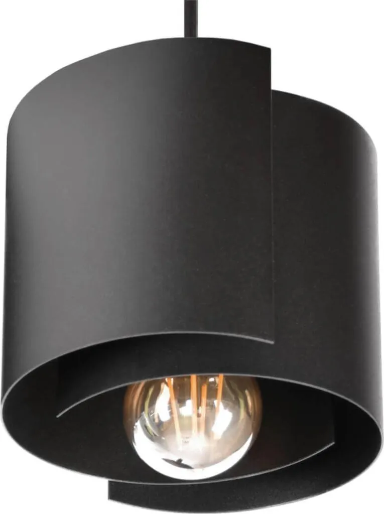 Éclairage Plafond Ajustable Noir HUGO 1 pour Espaces Sombres E27