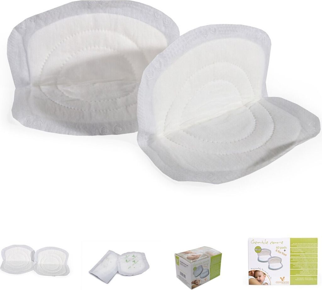 Cangaroo sanfte Pflege Stilleinlagen 60 + 6 Einwegpads im Set Durchmesser 130 mm