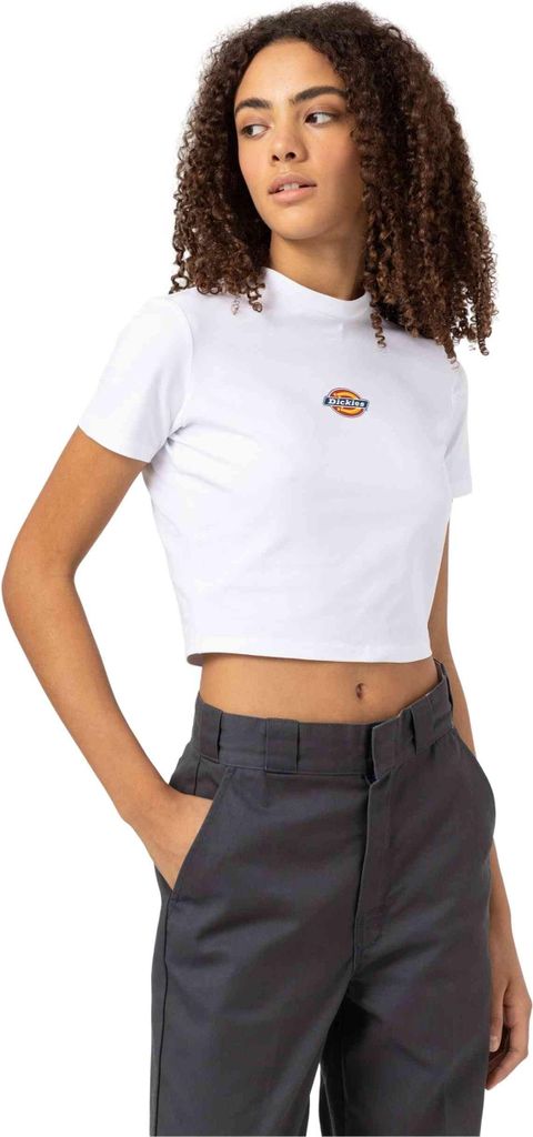 Dickies Maple Valley Kurzarm-oberteil Weiß L Damen Weiß L