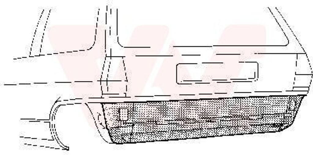VAN WEZEL Heckwand 5820136 für VW Polo Schrägheck (86C, 80)