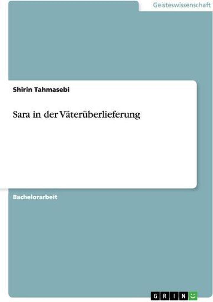 Sara in der Väterüberlieferung