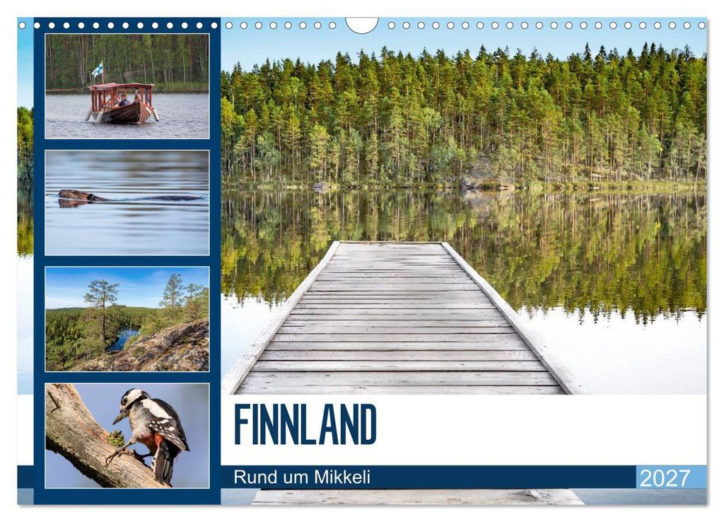 Finnland, Rund um Mikkeli (Wandkalender 2027 DIN A3 quer), CALVENDO Monatskalender