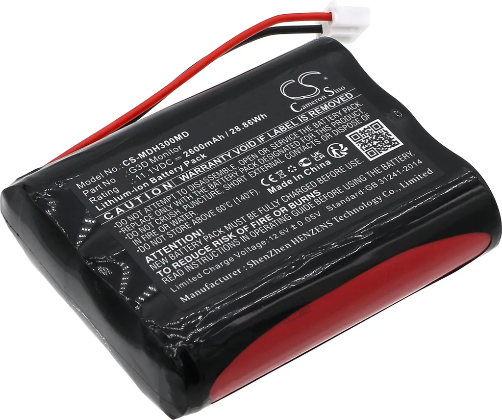 Batterie Meditech G3D Monitor remplacement longue durée par Techtek