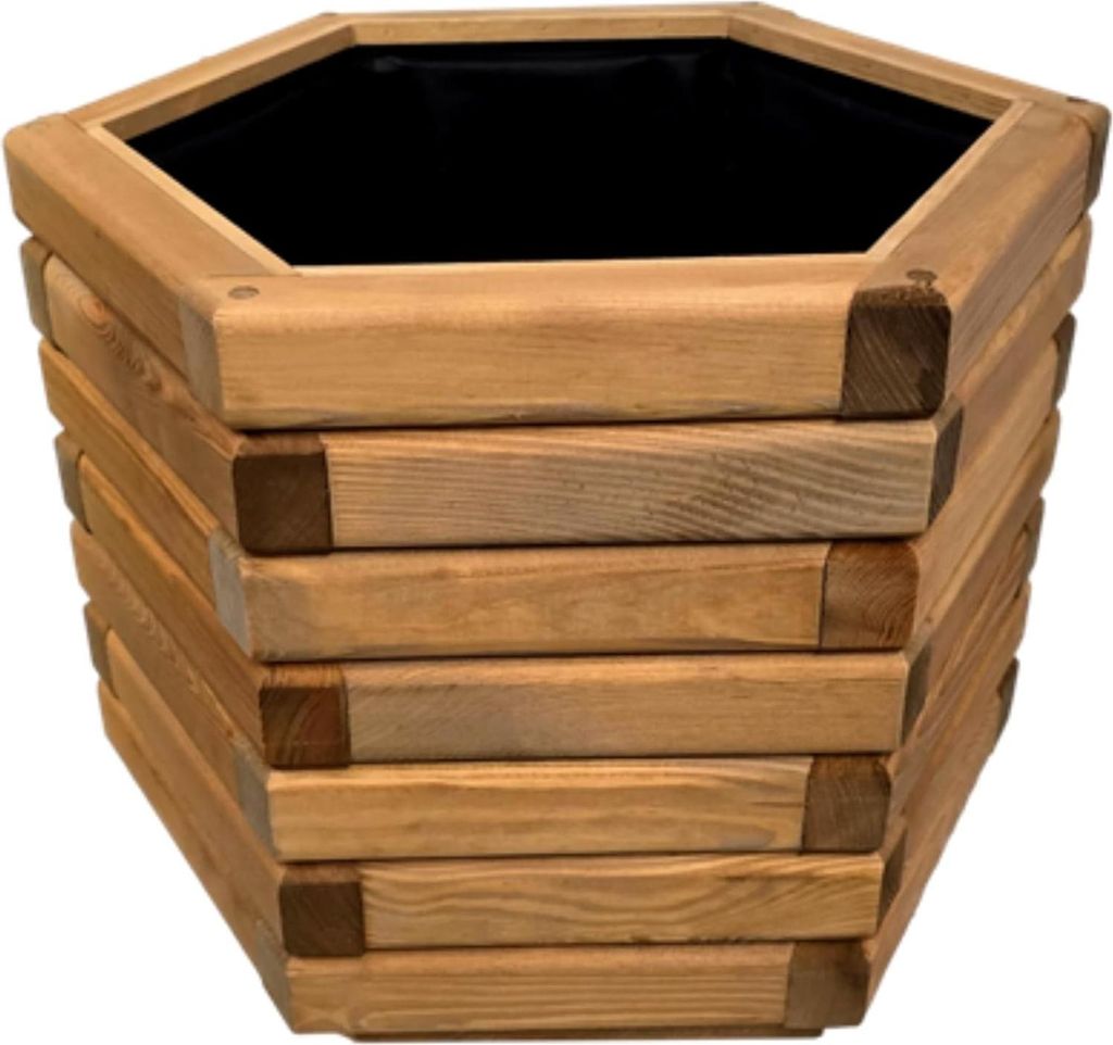 HolzGarden Pflanzkübel Holz 50x40x43 cm Imprägniert Farbe Produktbild 
