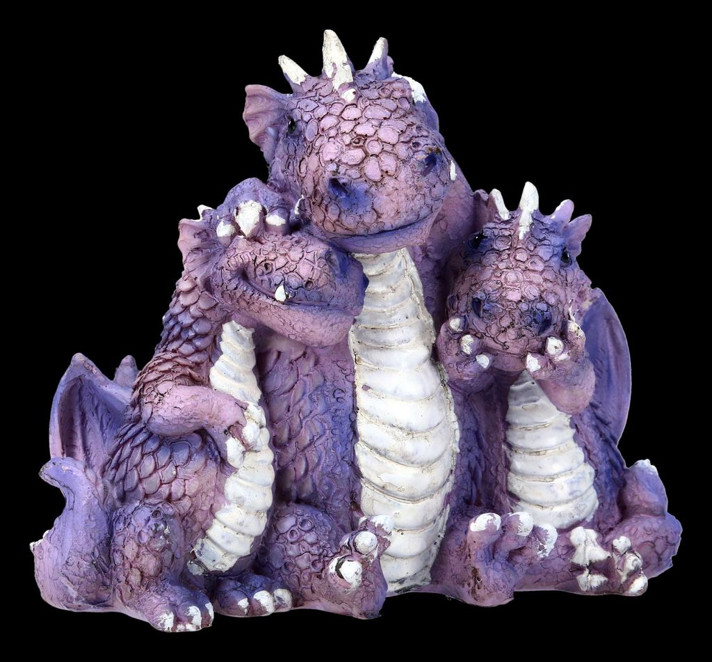 Süße Drachen Figur - Nichts Böses sagen, hören, sehen