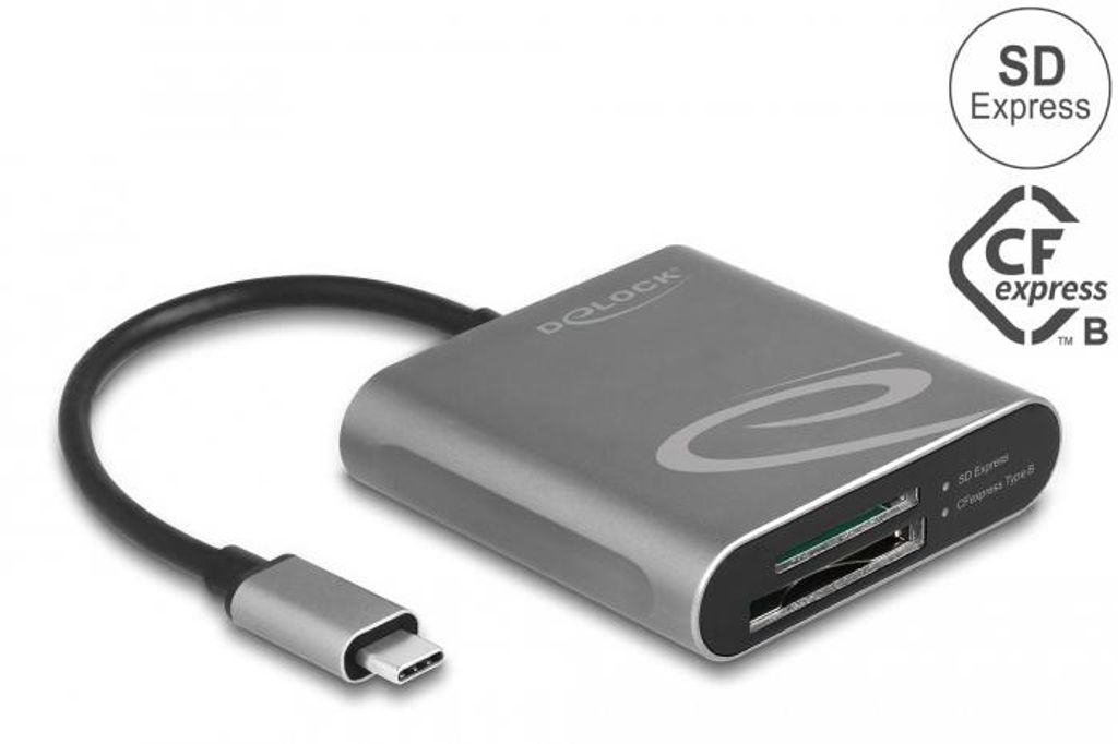 DELOCK USB Type-C Card Reader für SD Express und C Fexpress