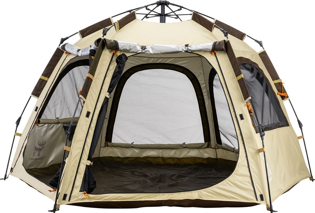 Qunature Wurfzelt Campingzelt 2 Personen Pop-Up Zelt Wasserdicht Winddicht Faltzelt mit Abnehmbarer, Automatisches Schnellaufbauzelt, Khaki