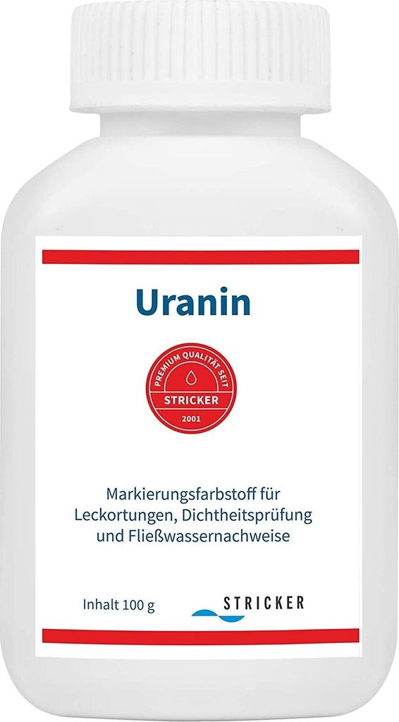 Uranin - Hochwirksames Wasser-Färbemittel zur Leckortung, Produktbild 