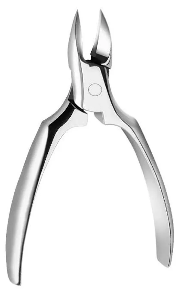 Coupe-cuticules en acier inoxydable avec lame de précision argentée