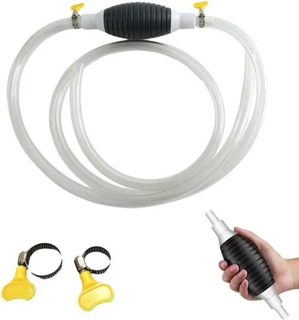 Flexible d'aspiration essence 1,5 m anti-corrosion avec pince de serrage
