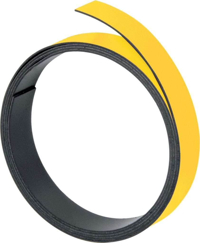 FRANKEN Magnetband (L)1.000 x (T)20 x (H)1 mm gelb Produktbild 