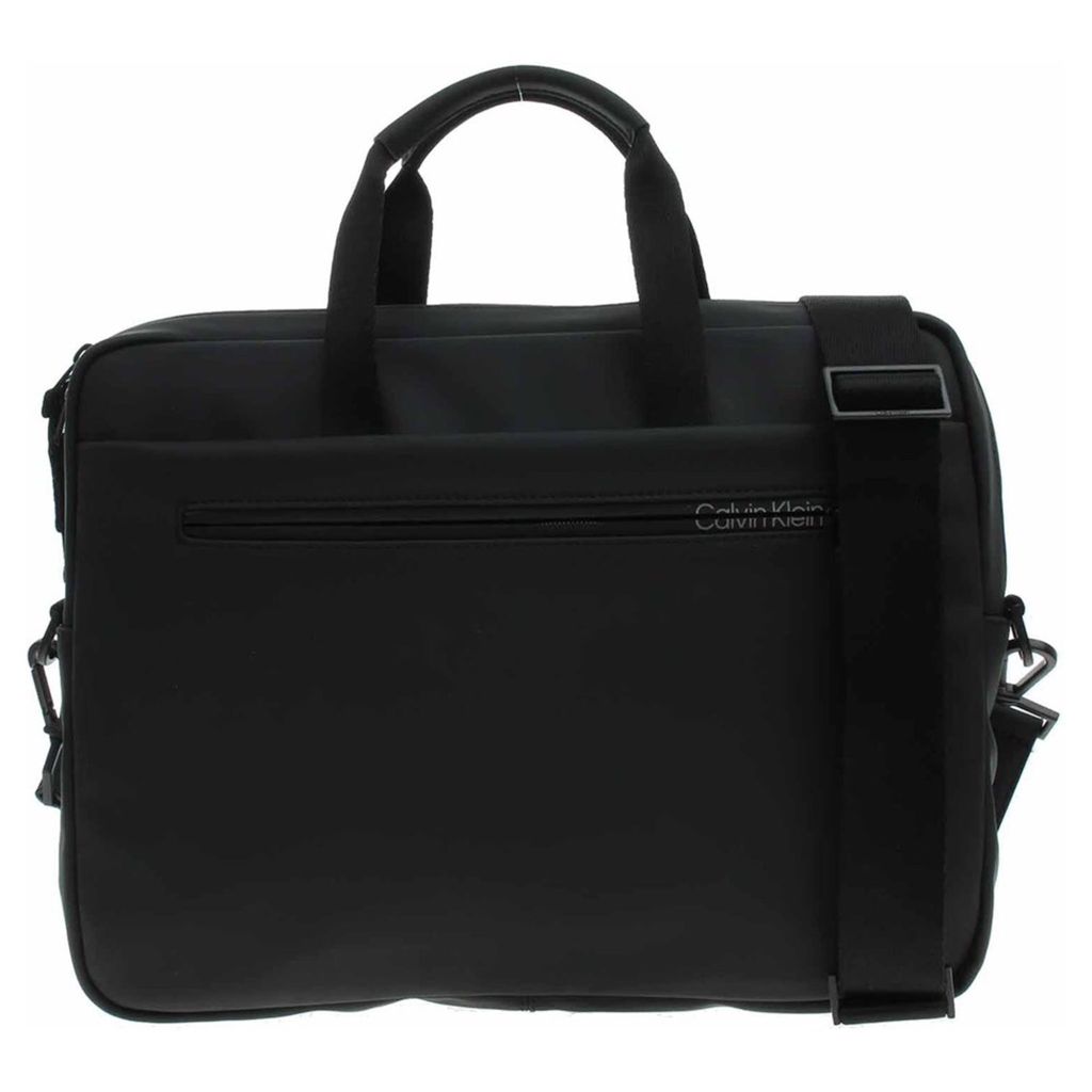 Vielseitige schwarze Tasche für Herren: Aktentasche & Rucksack 2-in-1