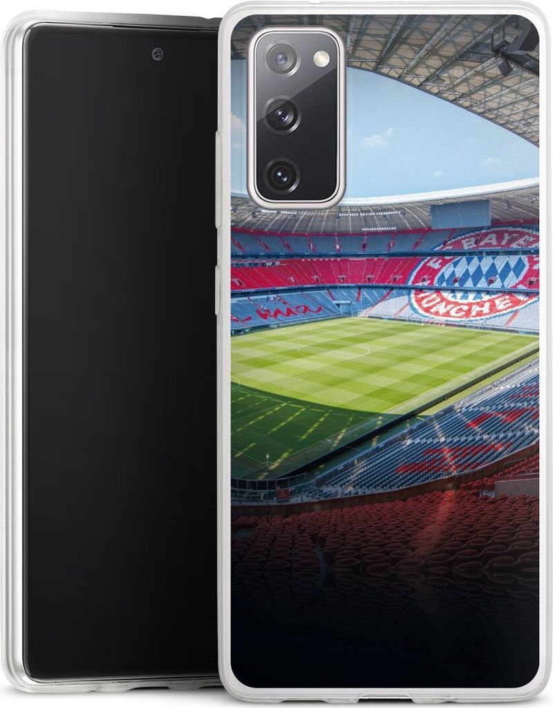 DeinDesign Slim Hülle für Samsung Galaxy S20 FE 5G Silikon Case Ultra Dünn Handyhülle FC Bayern München FCB Stadion