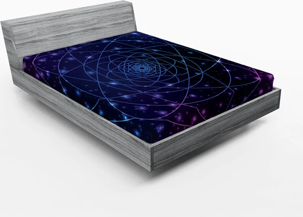 Offerta Lenzuolo Angoli 180x200 ABAKUHAUS Mandala Space Nero
