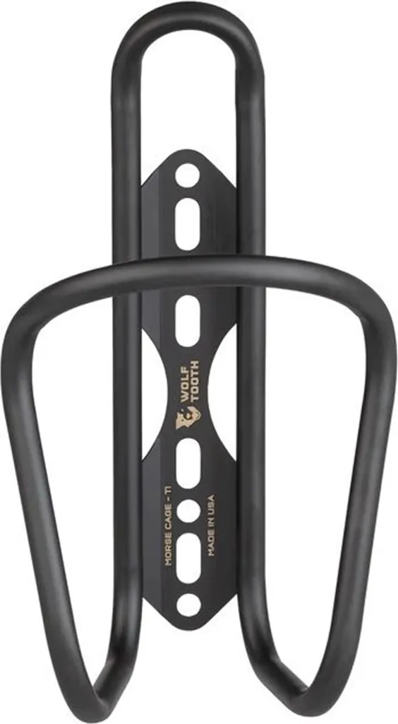 Porte-bidon Wolf Tooth Morse Titane Noir pour Vélo Route et Gravel