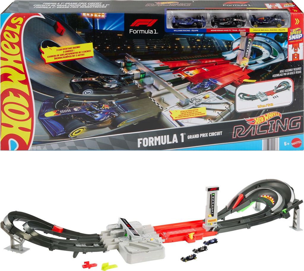 Hot Wheels Race Formel 1 Grand Prix-Rennstrecke-Trackset Produktbild 