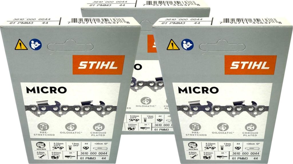 Chaîne de tronçonneuse STIHL Picco Micro Mini 3 30 cm 3/8" Image du produit 