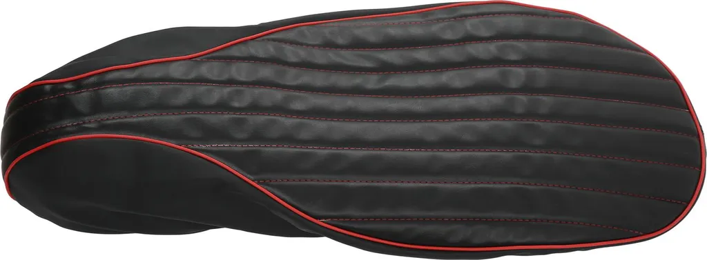 Housse de Siège Moto Cuir Confortable pour Vespa 125 150 Sprint Noir Rouge