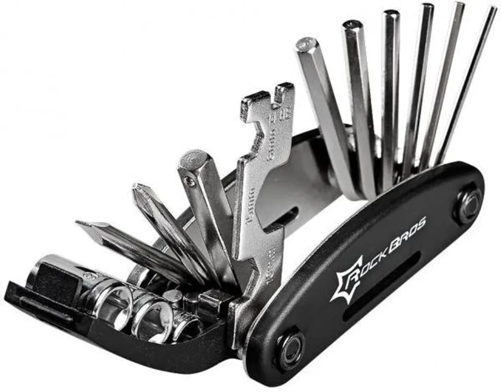 ROCKBROS Outil Multifonction Vélo 16 en 1 pour Réparation VTT et Route