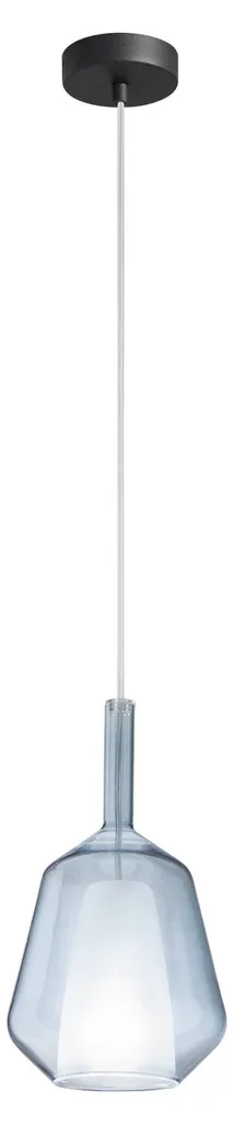 Lustre suspension en verre bleu Acquamare PIREX Ø 18 cm pour Salon Chic