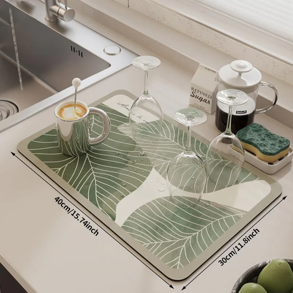 Coffee Mat Antidérapant en Silicone : Tapis de Cuisine Imperméable - 2