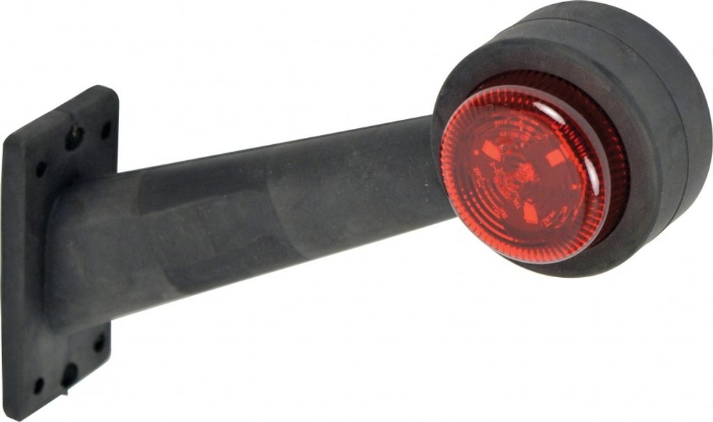 Carpoint LED Begrenzungsleuchte Rechts 60° Rot/Weiß 200mm