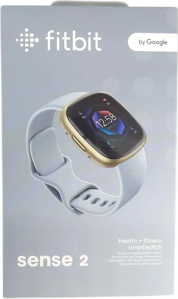 Fitbit Sense 2 FB521GLBM avec Capteur de Stress et ECG Soft Gold Blue - 21