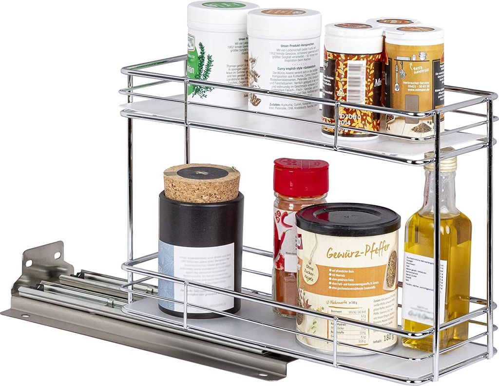 ONVAYA® Gewürzregal ausziehbar | Doppelkorb | Gewürzständer Produktbild 7