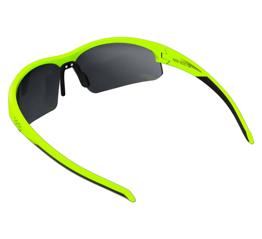 Lunettes cyclisme route BBB Impress Matt Jaune pour sorties vélo - 5