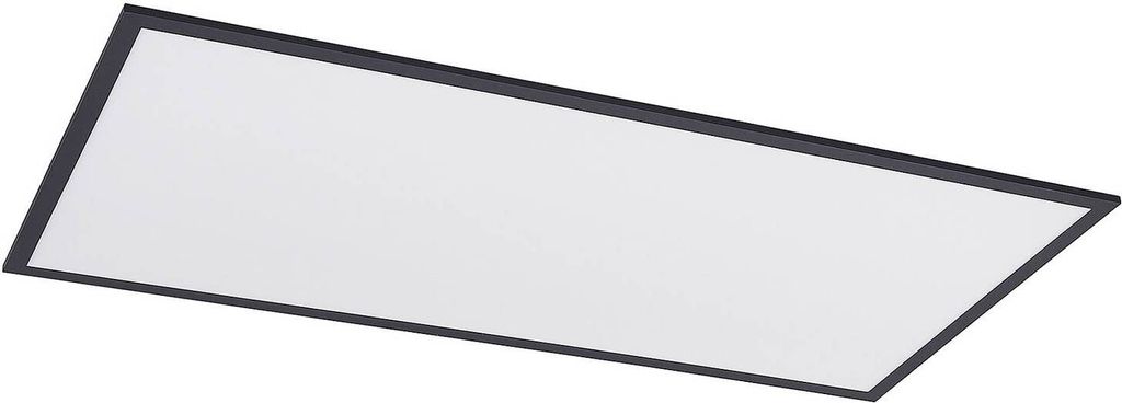 Lindby LED-Panel Nelios, 120 x 60 cm, CCT, schwarz, Metall Produktbild 