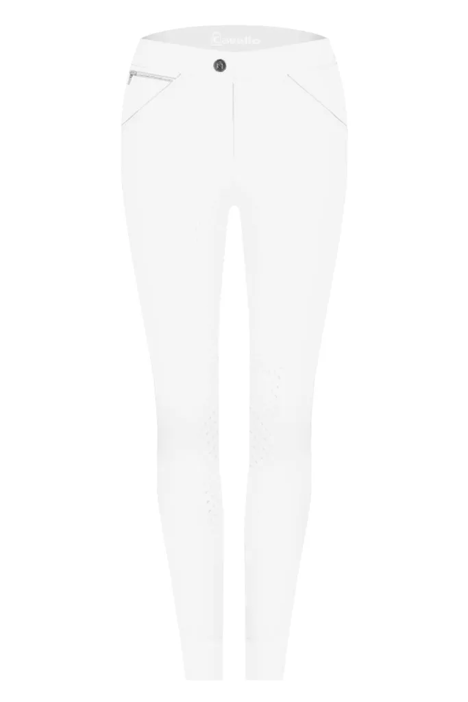 Pantalon équitation blanc anti-glisse Cavallo Calima Grip Taille 36