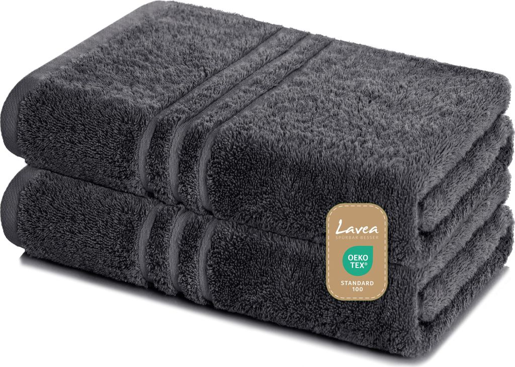 Zestaw 2 ręczników do sauny Lavea® 80 x 200 cm, ręcznik Zdjęcie produktu 