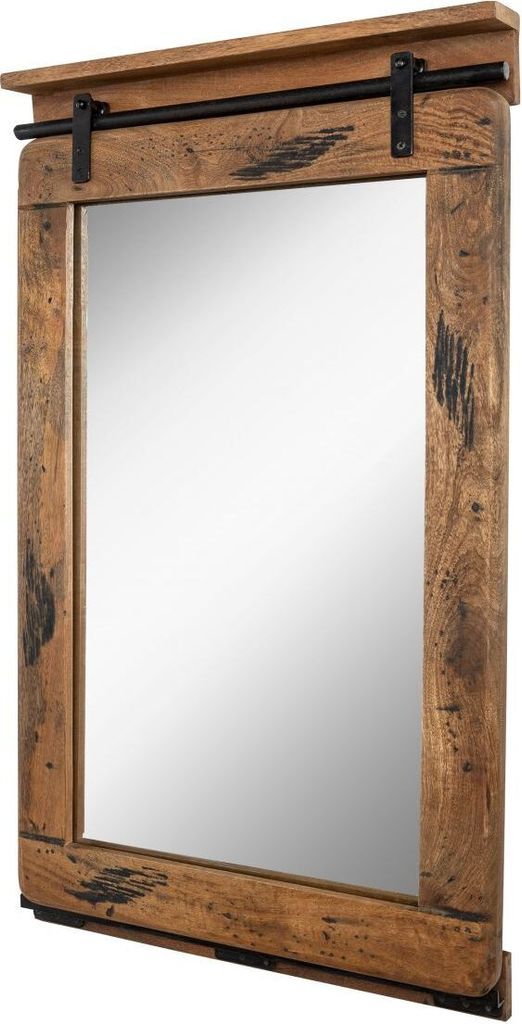 MASSIVMOEBEL24 | specchio in legno di Mango 60x8x100 mango Immagine del prodotto 