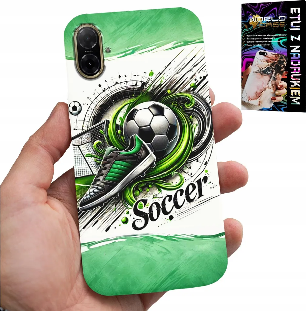 Custodia Calcio Samsung A07 4G con Vetro - Look Top e Super Protezione