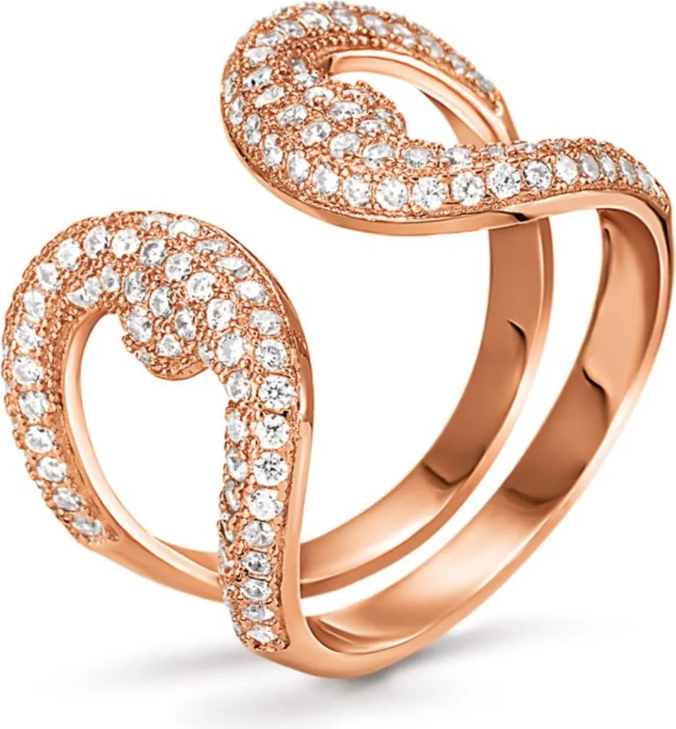 Bague Folli Follie 3R15S059RC54 en métal rose taille 54 pour femme