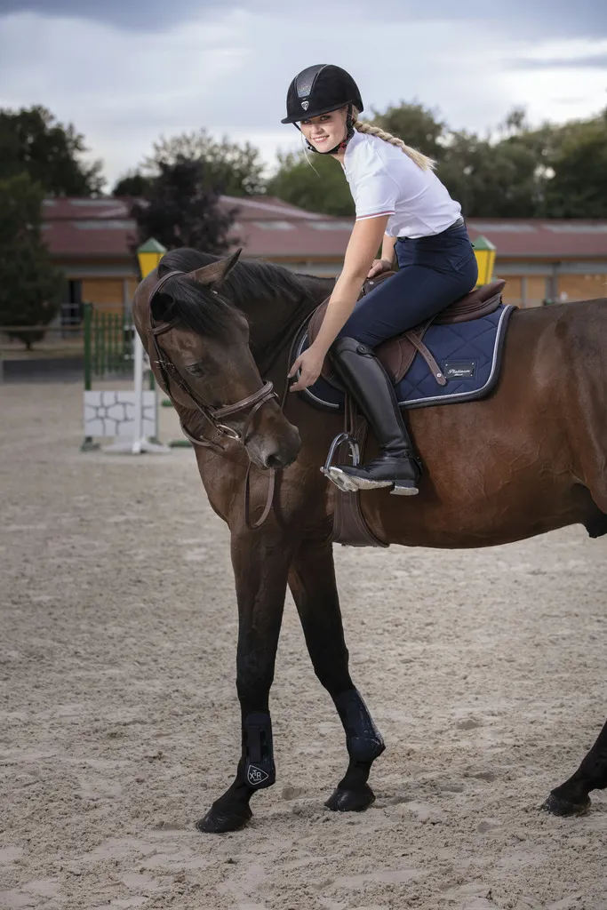 Equit.glint Moir.sch Chabraque de Selle Sch.52-54 pour l'Équitation - 4