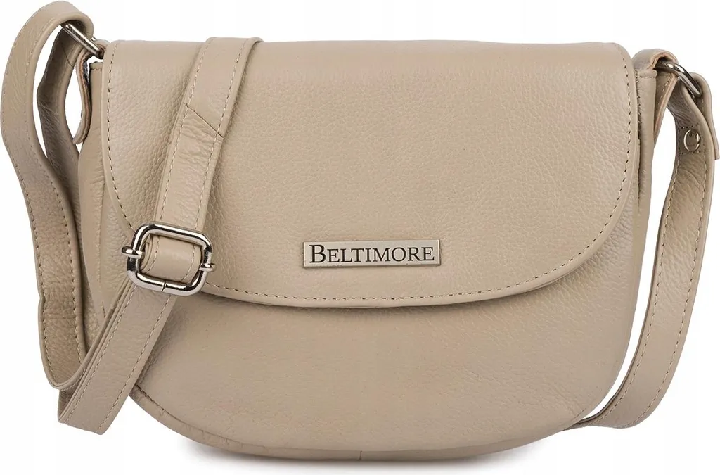 Borsa da donna in pelle Beltimore beige Listonoszka