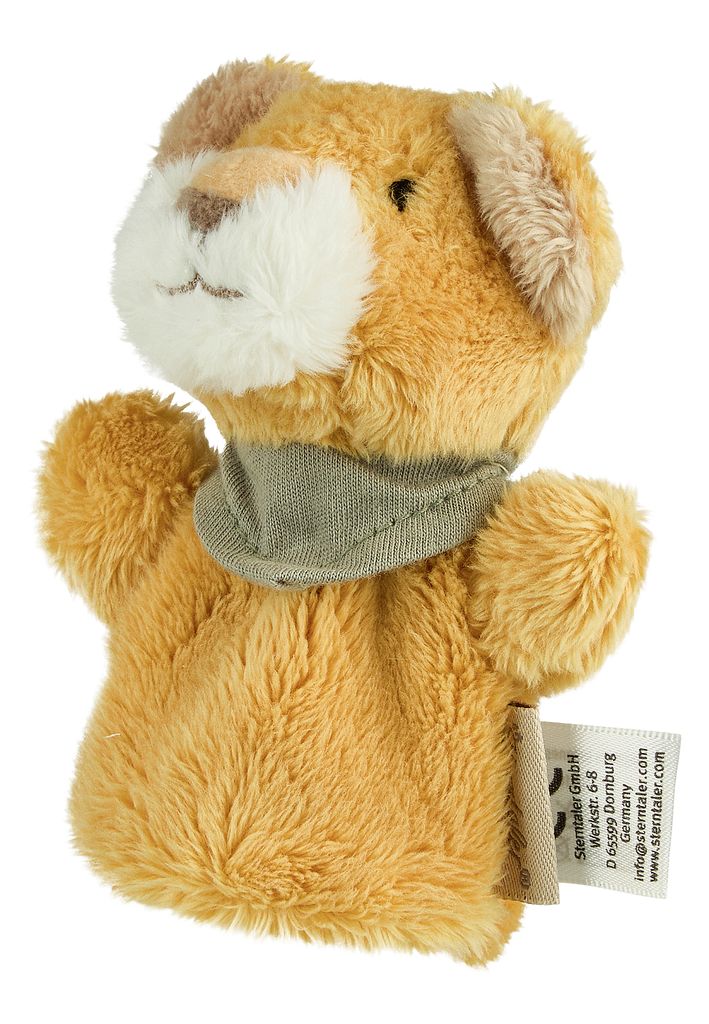 Sterntaler Fingerpuppe LÖWE Leo mattgelb
