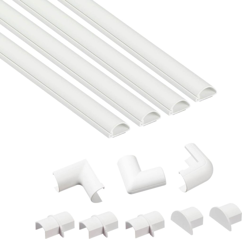 D-LINE Kabelkanal-Kit 20x10mm 4x Kabelkanal/Zubehör 1,0m Produktbild 
