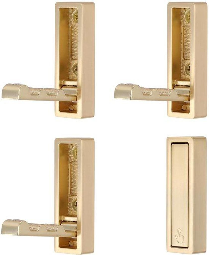 Faltbare Wandhalter-Set, 4er-Set faltbare Wandknöpfe, Wandmontagehalter, faltbare Wandhaken, Schraubenhalter für Kopfhörer in Küche, Badezimmer...