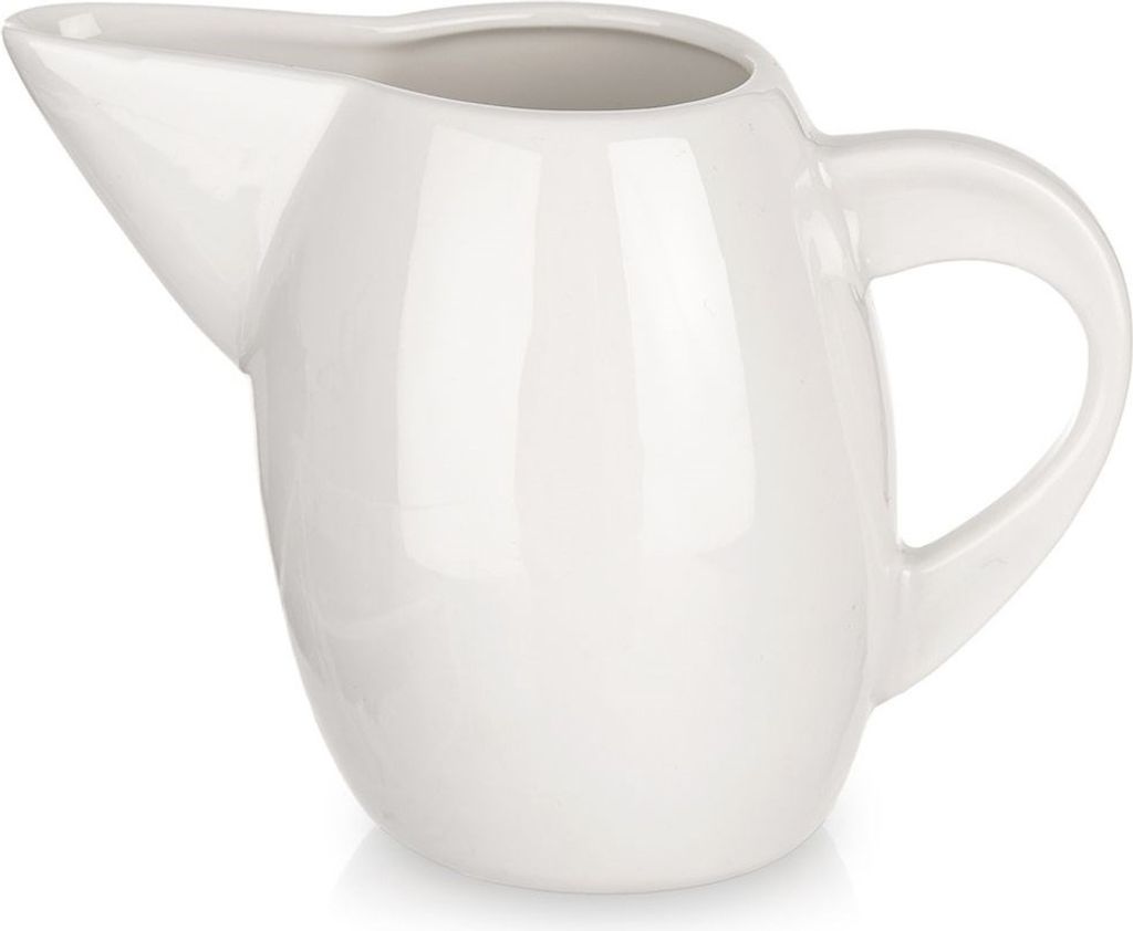 Pichet en porcelaine avec anse pour crème et lait Image du produit 