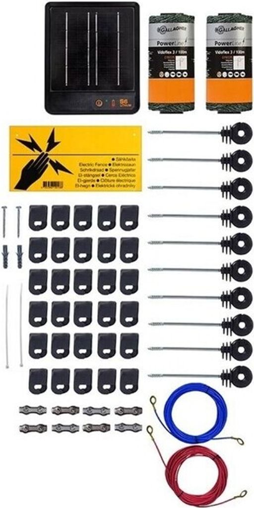 Kit complet clôture pour chats Gallagher S6 (solaire) - 50 Image du produit 