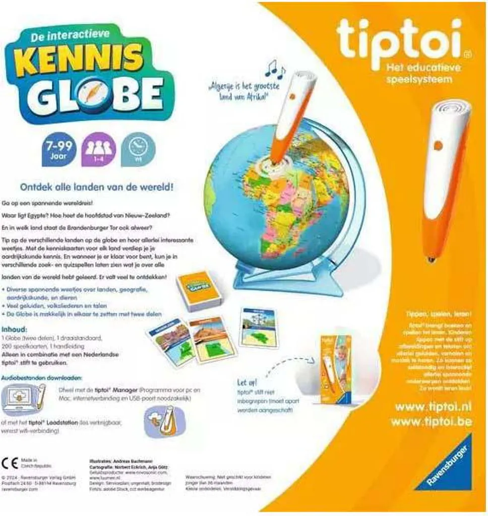 Ravensburger Globe Interactif Tiptoi - Jeu Éducatif Géographie Enfant