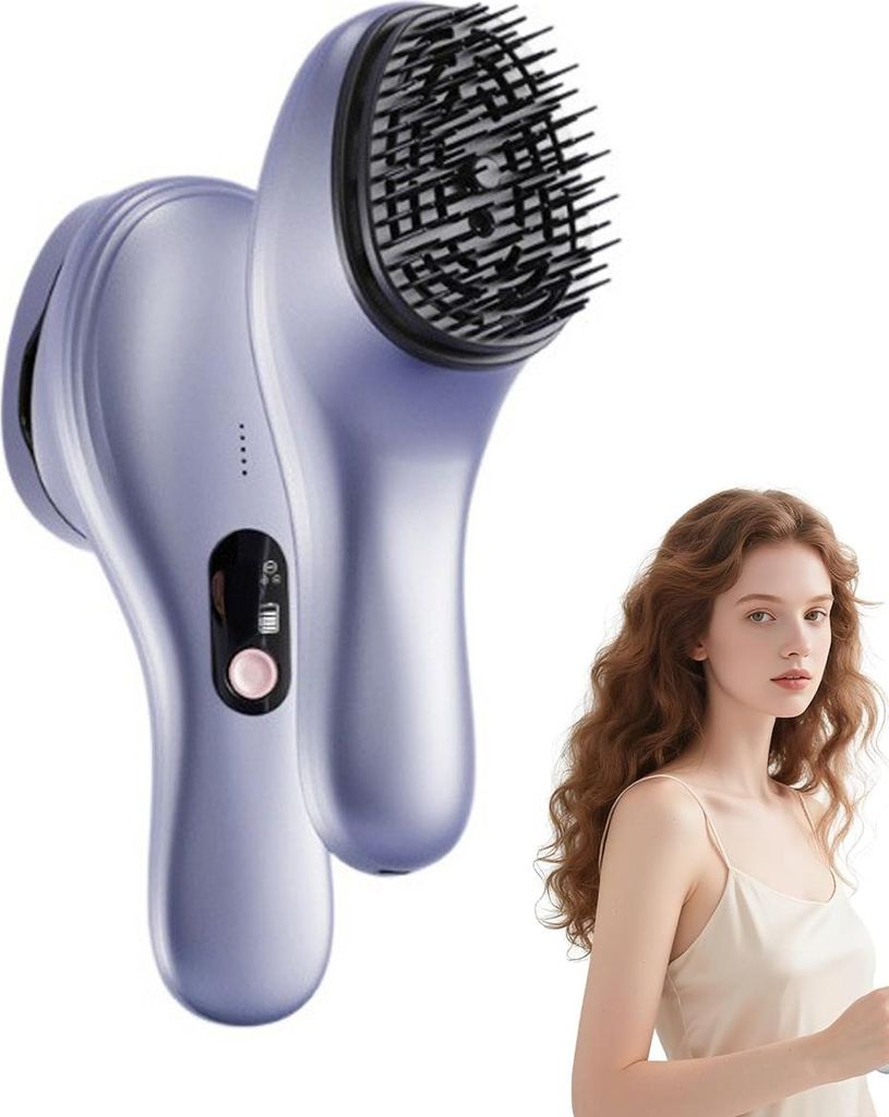 Elektrischer Kopf Massagegerät mit 152 Massagepunkten, Vibrations Massagebürste, 5 Intensitätsstufen, Negativ-Ionen Haarpflege